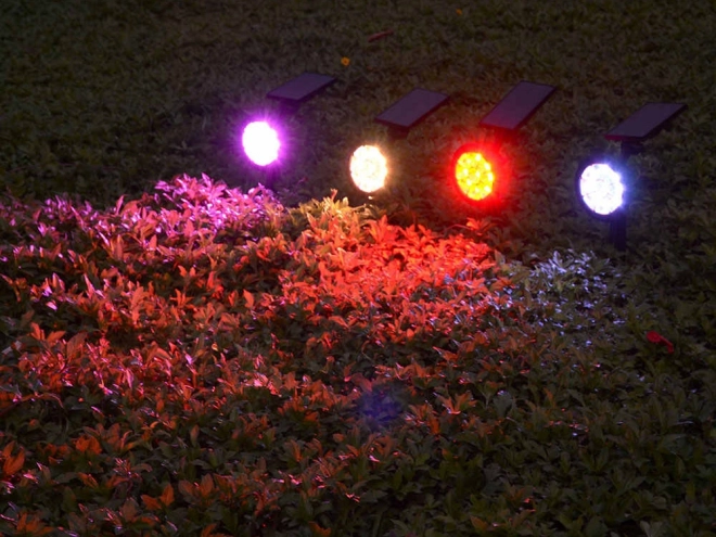 Zonne tuinlamp RGBW