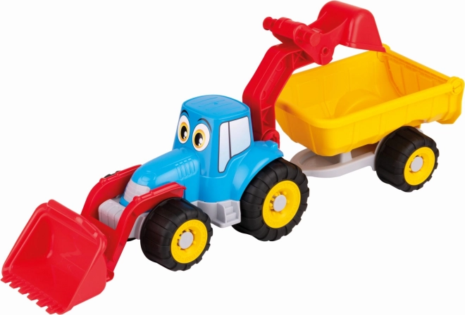 Androni Tracteur Joyeux avec remorque - 55 cm