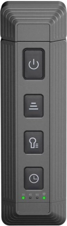Uitschuifbaar USB-boeklampje grijs
