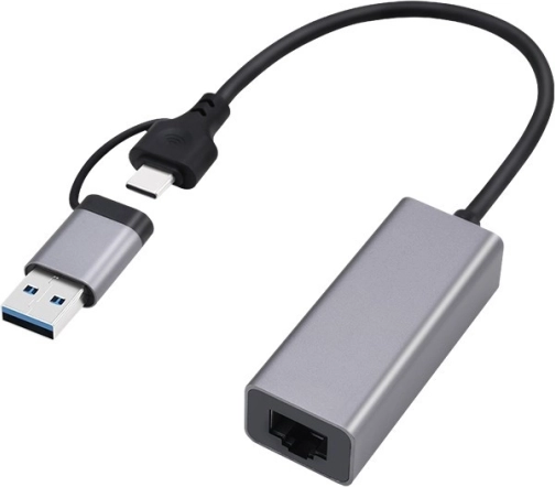 USB‑3.1‑Gigabit‑Netzwerkadapter mit USB‑A/USB‑C