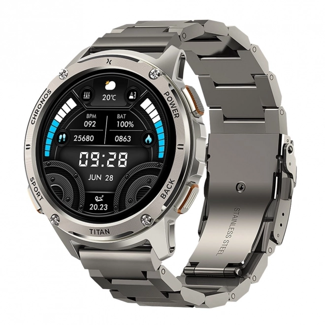 Slimme horloge Titan Chronos zilverkleurig