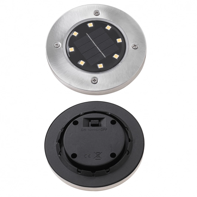 Tuinzonne-verlichting 8 LED 4 stuks - koud wit