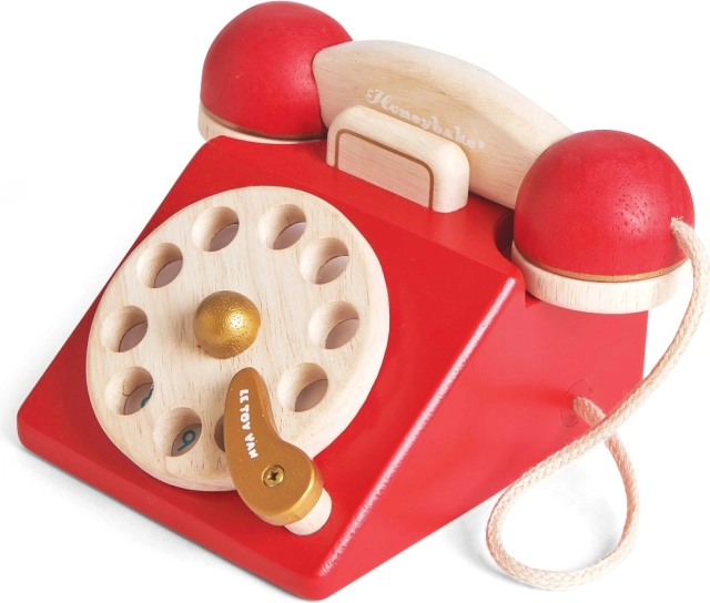 Wooden Retro Telephone LE TOY VAN