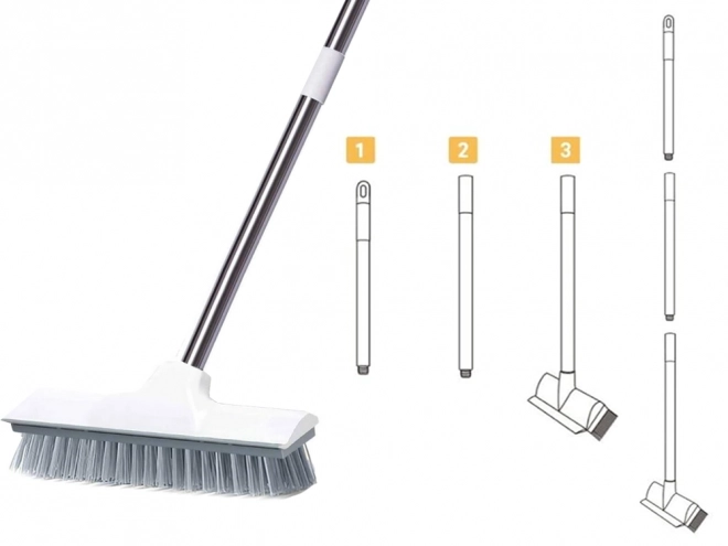 Floor Scrubbing Brush with Water Squeegee