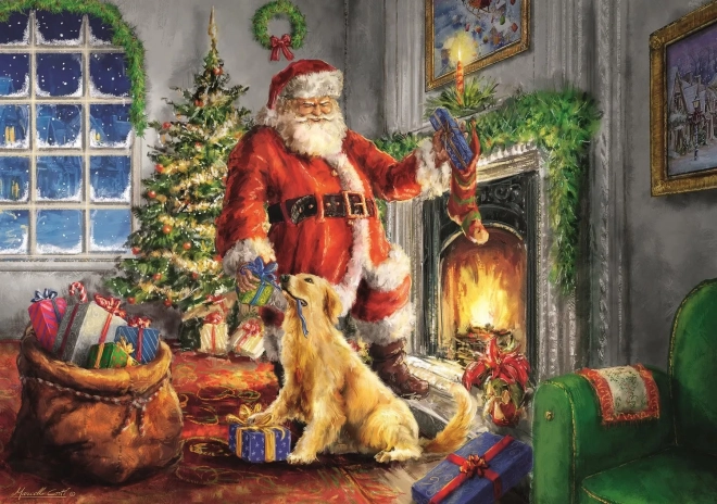 Kerstpuzzel - Tijd van Cadeaus 1000 Stukken