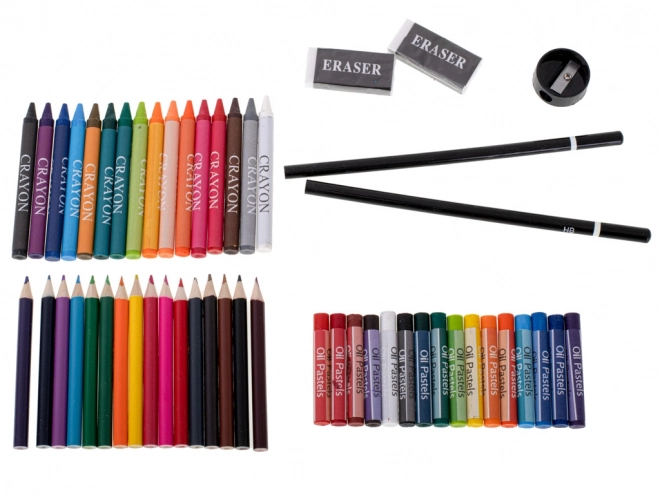Plastic schilderset in koffer 123 stuks