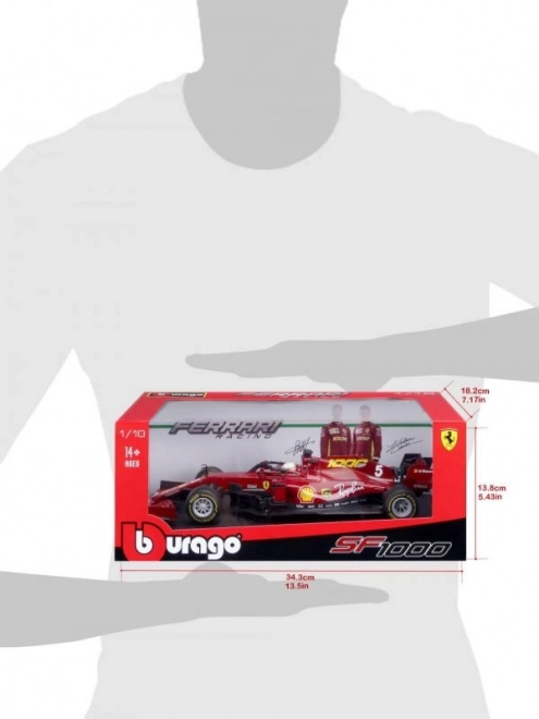 Metal Model Car Ferrari SF1000 F1 2020 Tuscan GP Sebastian Vettel