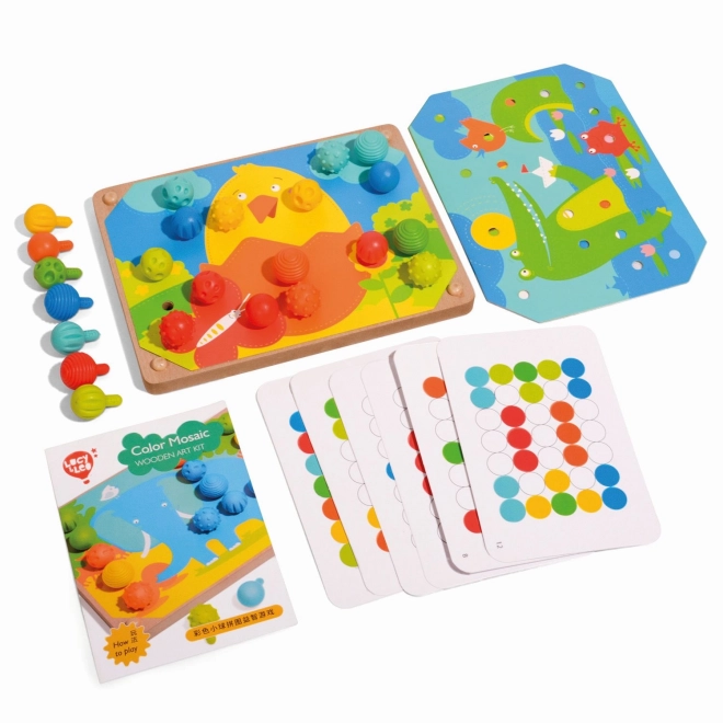 Mozaïek en naaien met pinnetjes