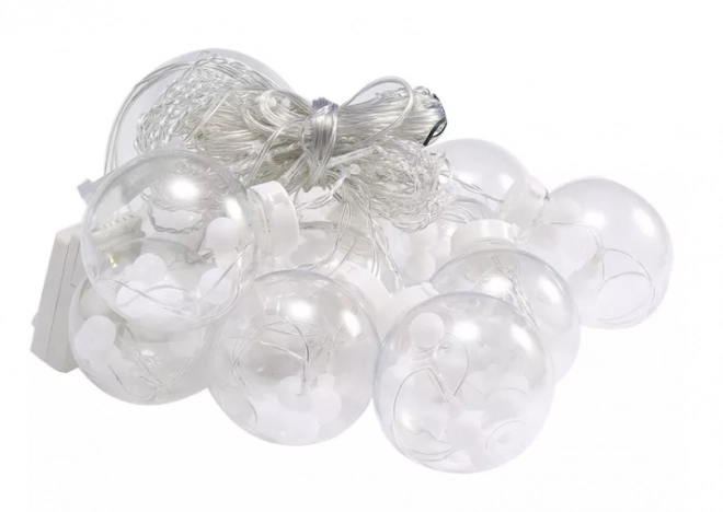 LED Lichterkette Vorhang Kugeln