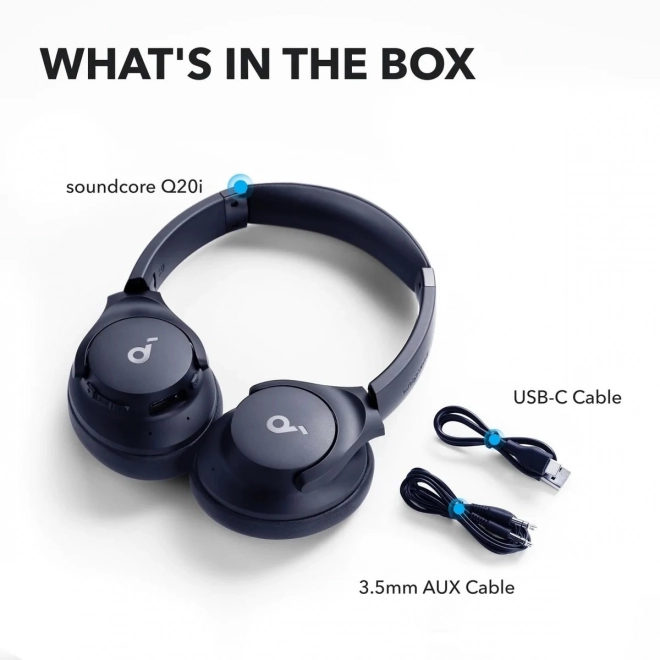 Casque supra-auriculaire Soundcore Q20i bleu