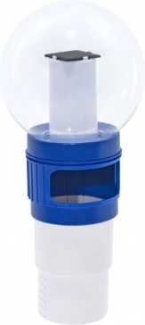2-in-1: chemical dispenser and solar LED lighting