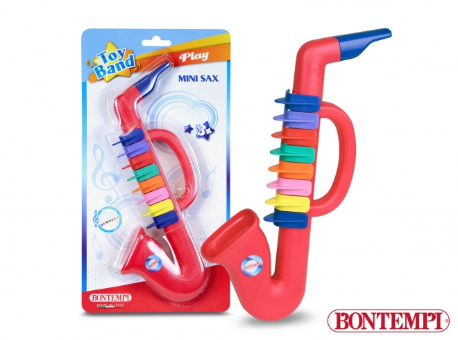 Children's Red Plastic Saxophone with 8 Keys