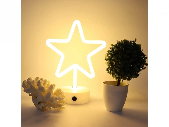Neonstern-LED-Lampe mit USB