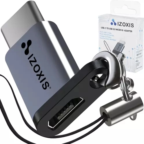 USB-C to Micro USB 2.0 Adapter with Lanyard