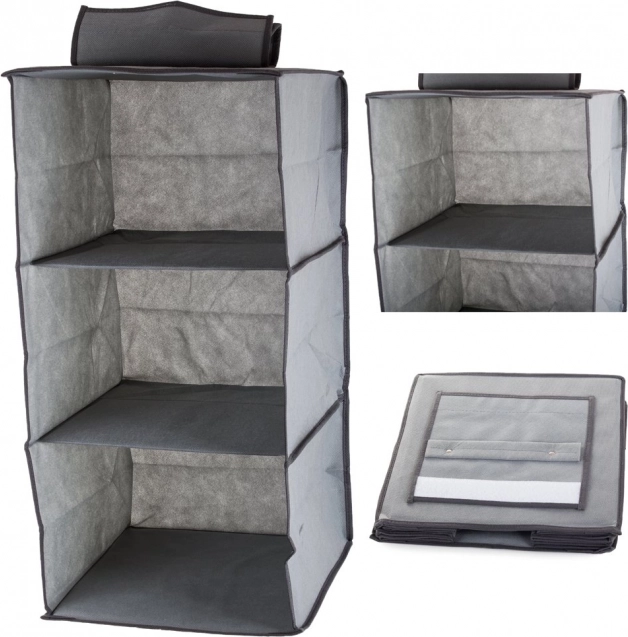 Hanging Closet Organizer with 3 Shelves