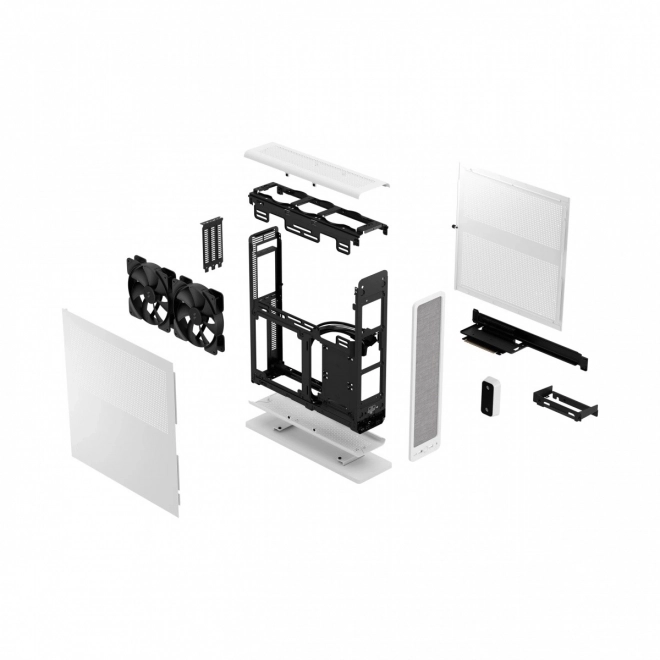 Boîtier PC blanc Ridge mITX PCIE 4.0