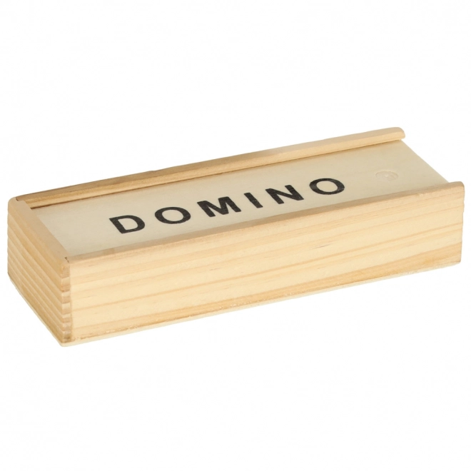 Wooden Dominoes Family Game Set with Box