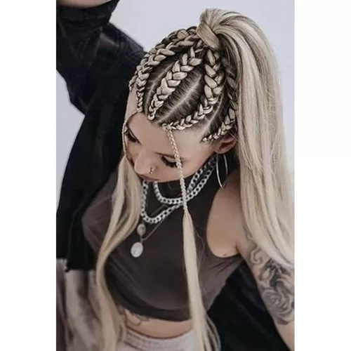 Synthetisch haar vlechten blond Soulima 23556
