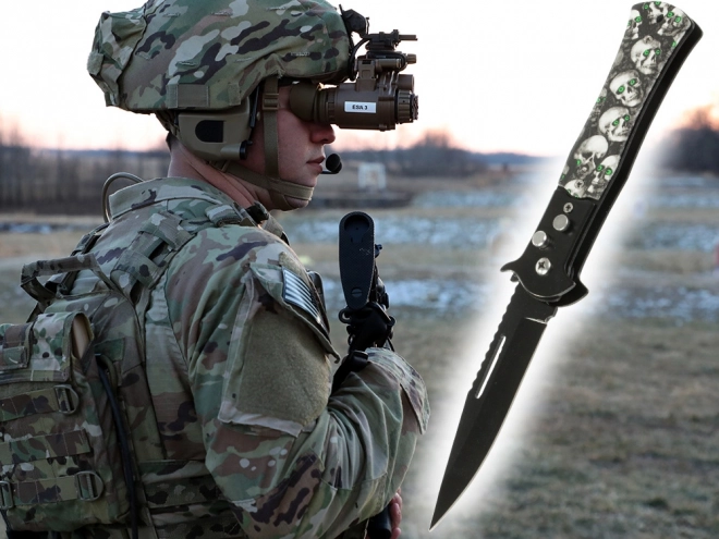 Vouwbare stalen zakmes tactisch militair