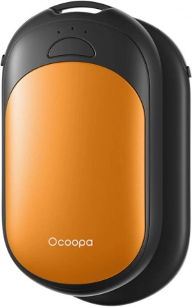Ocoopa 2x2500 mAh handverwarmer, USB-C, zwart en oranje