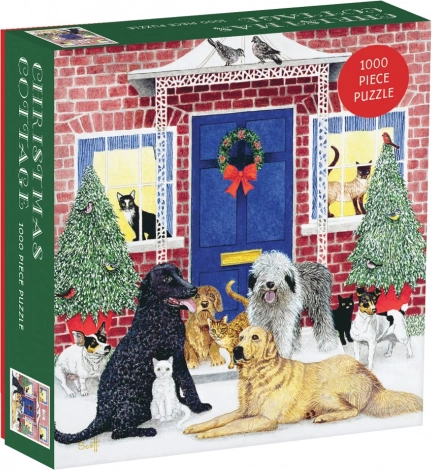 Puzzel kerstchalet 1000 stukjes