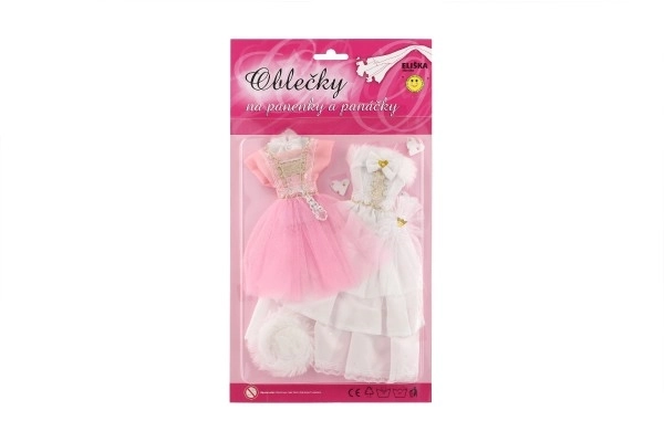 Kleding met accessoires voor poppen 2 stuks