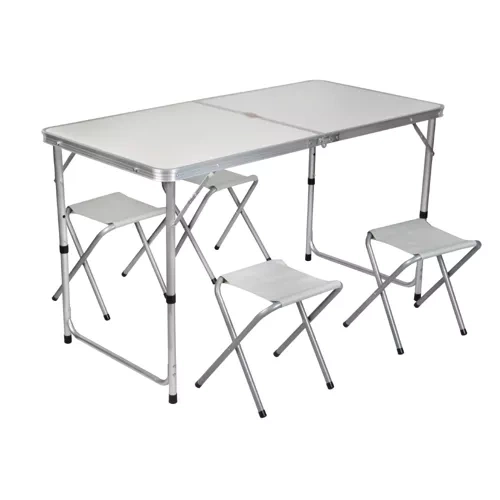 Camping-Set mit Tisch und 4 Stühlen