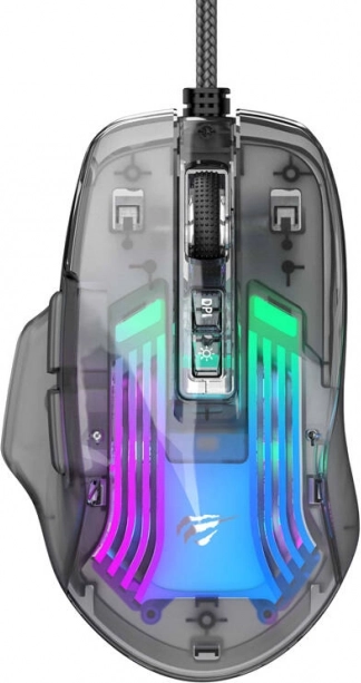 Wired gaming mouse Havit with RGB backlighting