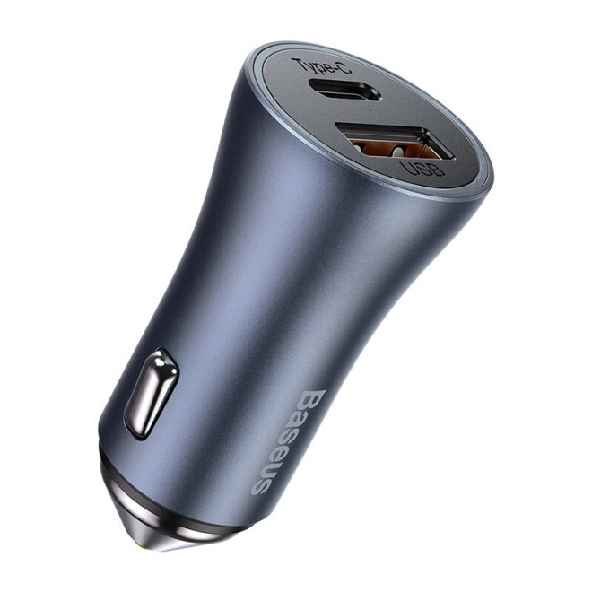 Baseus Car Charger with USB and USB-C, 40W