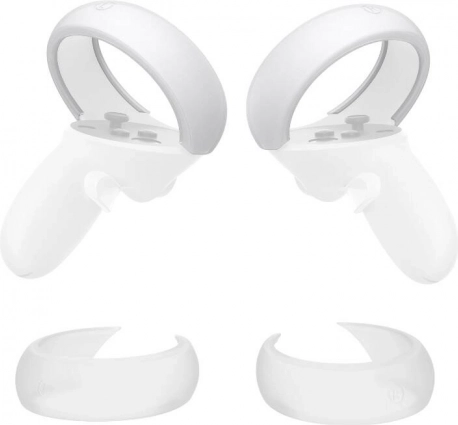 Schützende Silikonhüllen für Controller für META QUEST 2 – weiß
