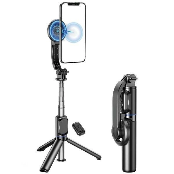 Selfiestickhouder met magnetisch statief