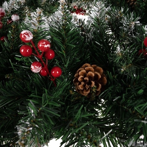 Weihnachtlicher Schneekranz Dekoration