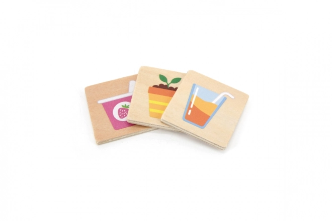 Houten educatieve puzzel VIGA – passende vormen