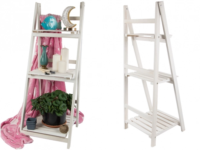 Houten plantenrekladder