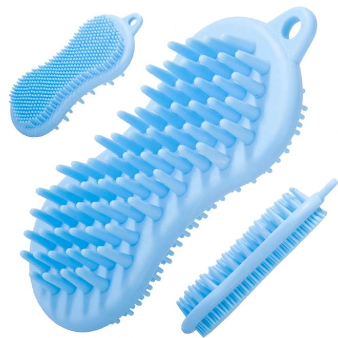Silikonmassage-Bürste für Körper und Kopf