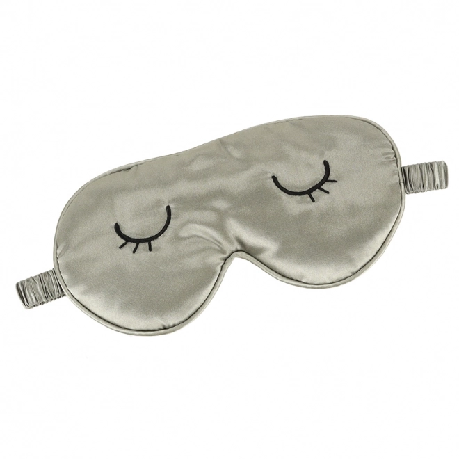 Schlafmaske mit Tragetasche Grau