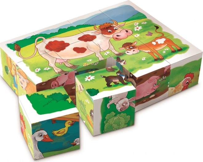 Blocs en bois À la ferme
