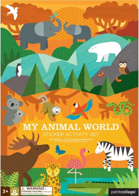 Petit Collage Reusable Stickers My Animal World