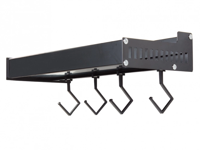 zwarte aluminium wandplank voor kruiden