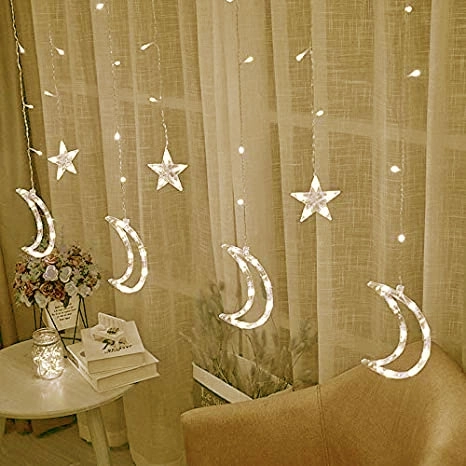 Éclairage décoratif LED Lune et Étoiles 96 LED