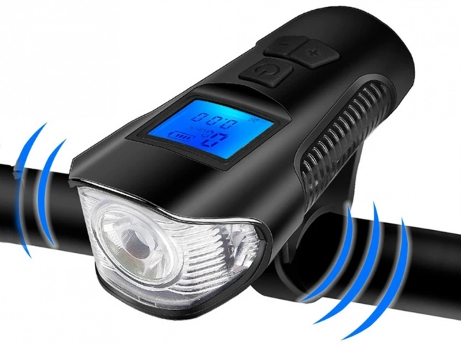 Multifunctional Bicycle Light 3-in-1 with LED, Odometer, and Horn