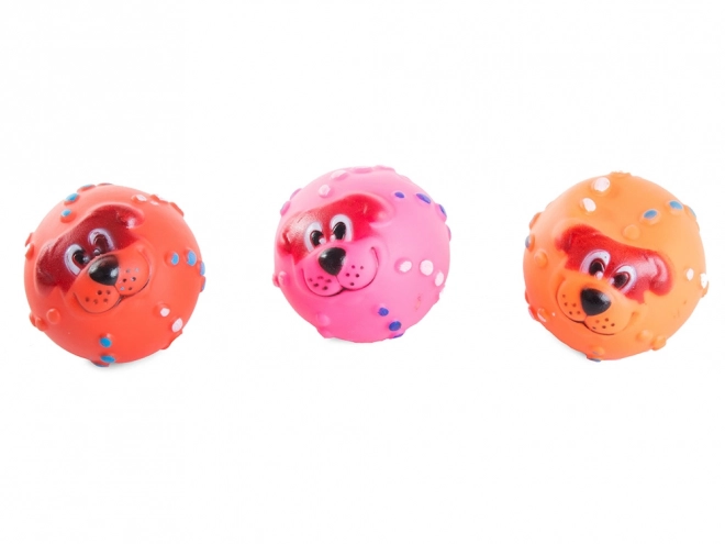 Piepend kauwspeeltje voor honden van gekleurd rubber
