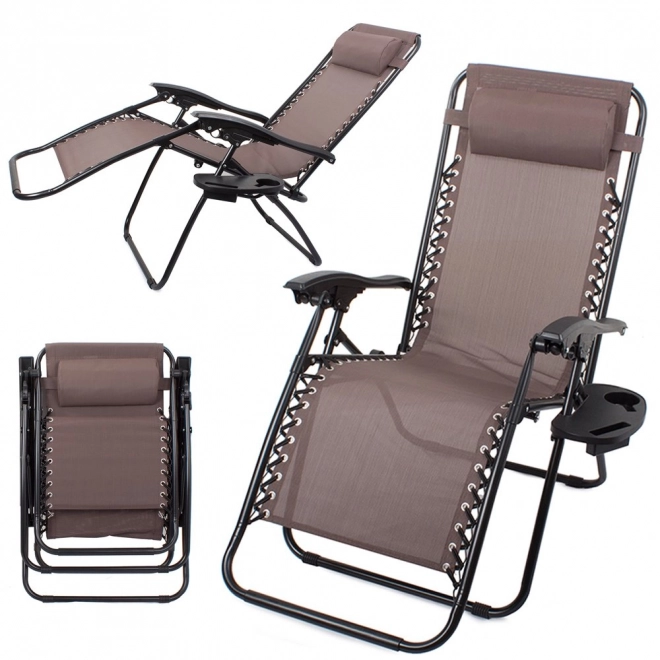 Chaise longue pliable Zero Gravity avec accessoires