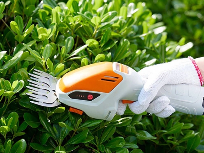 Cisaille sans fil 2-en-1 pour gazon et arbustes