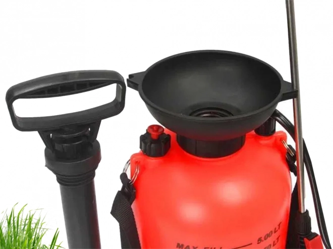 Handmatige druk tuinspuit met lange lans 5 l