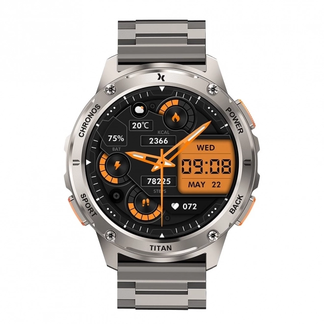 Slimme horloge Titan Chronos zilverkleurig