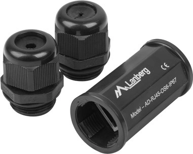 Wasserdichte geschirmte RJ45-zu-RJ45-Kupplung Cat.6 IP67