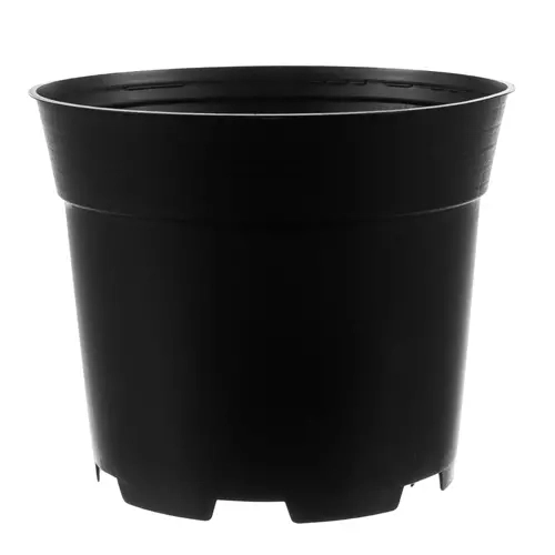 Set mit schwarzen Plastikblumentöpfen - 500 Stück