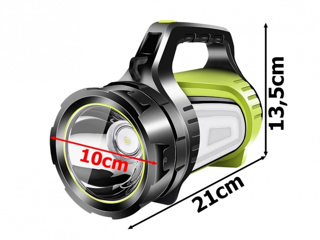 Rechargeable LED Flashlight with Power Bank - Ideal for Camping