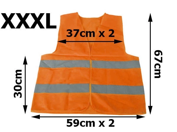 Warning reflective vest orange